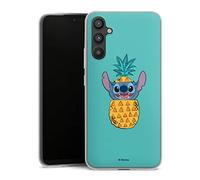 Coque Slim Compatible avec Samsung Galaxy A34 5G Etui Silicone Ultra Fine Coque en Silicone Ultra Fine Disney Lilo & Stitch Ananas
