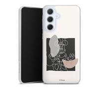 Coque Slim Compatible avec Samsung Galaxy A36 5G Etui Silicone Ultra Fine Coque en Silicone Ultra Fine Minnie Mouse l'art du minimalisme Disney