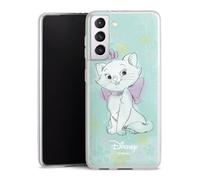 Coque Slim Compatible avec Samsung Galaxy S21 5G Etui Silicone Ultra Fine Coque en Silicone Ultra Fine Aristochats Marie Disney Produit sous Licence Officielle