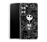 Coque Slim Compatible avec Samsung Galaxy S23 Etui Silicone Ultra Fine Coque en Silicone Ultra Fine Halloween Disney L'Étrange Noël de Monsieur Jack