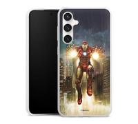 Coque Slim Compatible avec Samsung Galaxy S23 FE Etui Silicone Ultra Fine Coque en Silicone Ultra Fine Marvel Avengers Iron Man