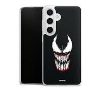 Coque Slim Compatible avec Samsung Galaxy S24 Etui Silicone Ultra Fine Coque en Silicone Ultra Fine Marvel Venom Produit sous Licence Officielle