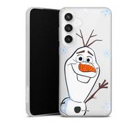 Coque Slim Compatible avec Samsung Galaxy S24 FE 5G Etui Silicone Ultra Fine Coque en Silicone Ultra Fine Disney La Reine des neiges Olaf La Reine des Neiges 2
