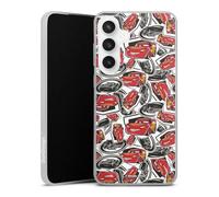 Coque Slim Compatible avec Samsung Galaxy S24 FE 5G Etui Silicone Ultra Fine Coque en Silicone Ultra Fine Cars Disney Pixar Lightning Mcqueen 95