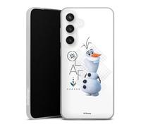 Coque Slim Compatible avec Samsung Galaxy S24 FE 5G Etui Silicone Ultra Fine Coque en Silicone Ultra Fine La Reine des Neiges 2 La Reine des neiges Olaf Disney