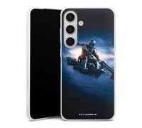 Coque Slim Compatible avec Samsung Galaxy S25 + Etui Silicone Ultra Fine Coque en Silicone Ultra Fine Star Wars The Mandalorian Articles pour Fans