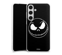 Coque Slim Compatible avec Samsung Galaxy S25 + Etui Silicone Ultra Fine Coque en Silicone Ultra Fine L'Étrange Noël de Monsieur Jack Disney Crâne
