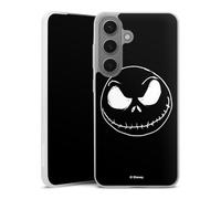 Coque Slim Compatible avec Samsung Galaxy S25 Etui Silicone Ultra Fine Coque en Silicone Ultra Fine L'Étrange Noël de Monsieur Jack Disney Crâne