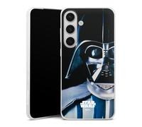 Coque Slim Compatible avec Samsung Galaxy S25 + Etui Silicone Ultra Fine Coque en Silicone Ultra Fine Darth Vader Star Wars Articles pour Fans