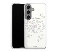 Coque Slim Compatible avec Samsung Galaxy S25 Etui Silicone Ultra Fine Coque en Silicone Ultra Fine Produit sous Licence Officielle Aristochats Disney
