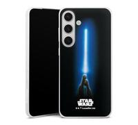 Coque Slim Compatible avec Samsung Galaxy S25 + Etui Silicone Ultra Fine Coque en Silicone Ultra Fine Sabre Luminescent Star Wars Articles pour Fans