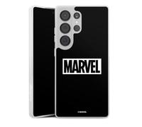 Coque Slim Compatible avec Samsung Galaxy S25 Ultra Etui Silicone Ultra Fine Coque en Silicone Ultra Fine Marvel Logo Super-héros