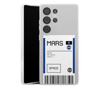 Coque Slim Compatible avec Samsung Galaxy S25 Ultra Etui Silicone Ultra Fine Coque en Silicone Ultra Fine NASA Astronaute Billet d'entrée