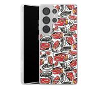 Coque Slim Compatible avec Samsung Galaxy S25 Ultra Etui Silicone Ultra Fine Coque en Silicone Ultra Fine Cars Disney Pixar Lightning Mcqueen 95