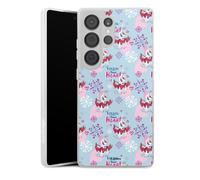 Coque Slim Compatible avec Samsung Galaxy S25 Ultra Etui Silicone Ultra Fine Coque en Silicone Ultra Fine La Reine des neiges Olaf Saint-Valentin Disney