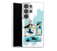 Coque Slim Compatible avec Samsung Galaxy S25 Ultra Etui Silicone Ultra Fine Coque en Silicone Ultra Fine Disney Mulan Produit sous Licence Officielle