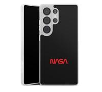 Coque Slim Compatible avec Samsung Galaxy S25 Ultra Etui Silicone Ultra Fine Coque en Silicone Ultra Fine Logo NASA Cosmos