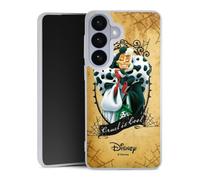 Coque Slim Compatible avec Samsung Galaxy S26 + Case Ultra Fine Etui Silicone Ultra Fine 101 dalmatiens Cruella Produit sous Licence Officielle