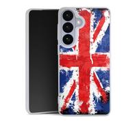 Coque Slim Compatible avec Samsung Galaxy S26 + Case Ultra Fine Etui Silicone Ultra Fine Angleterre Drapeau Union Jack