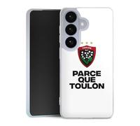 Coque Slim Compatible avec Samsung Galaxy S26 Case Ultra Fine Etui Silicone Ultra Fine RC Toulon Logo Produit sous Licence Officielle