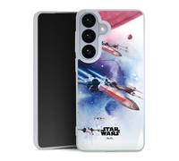 Coque Slim Compatible avec Samsung Galaxy S26 + Case Ultra Fine Etui Silicone Ultra Fine Star Wars Articles pour Fans X-Wing