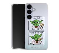 Coque Slim Compatible avec Samsung Galaxy S26 + Case Ultra Fine Etui Silicone Ultra Fine Star Wars Yoda Transparent