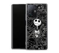 Coque Slim Compatible avec Xiaomi 11T Pro 5G Etui Silicone Ultra Fine Coque en Silicone Ultra Fine Halloween Disney L'Étrange Noël de Monsieur Jack