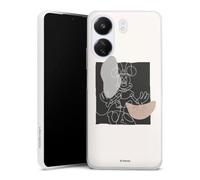 Coque Slim Compatible avec Xiaomi Redmi 13C 5G Etui Silicone Ultra Fine Coque en Silicone Ultra Fine Minnie Mouse l'art du minimalisme Disney