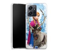 Coque Slim Compatible avec Xiaomi Redmi Note 12 4G Etui Silicone Ultra Fine Coque en Silicone Ultra Fine Produit sous Licence Officielle La Reine des neiges Anna Disney
