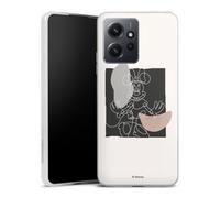 Coque Slim Compatible avec Xiaomi Redmi Note 12 4G Etui Silicone Ultra Fine Coque en Silicone Ultra Fine Minnie Mouse l'art du minimalisme Disney