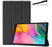 Coque Smart Noir Premium pour Samsung Galaxy Tab A 10.1 2019 T510 T515 Etui Folio Ultra fin avec Stylet Toproduits®