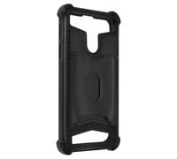 Coque Smartphone 5.3'' à 5.5'' Souple Coins Bumper Portecarte Amovible Noir