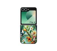 Coque smartphone Samsung Galaxy Z Flip 6 motif perroquet toucan semi-rigide