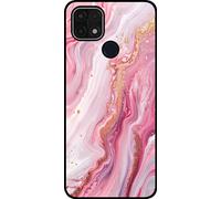 Coque Smartphonica pour Oppo A15 / A15s avec impression marbre - coque arrière TPU design marbre - Rose
