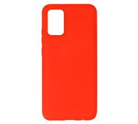 Coque Soft-Touch pour Galaxy A02s en Silicone Semi-rigide Antidérapant Rouge