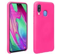 Coque Samsung Galaxy A40 Silicone Semi-rigide Mat Finition Soft Touch rose