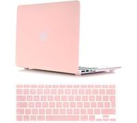 Coque Solide Pour Macbook 33,02 Cm/ 38,1 Cm Au Toucher Doux Satiné Avec Protège-Clavier En Silicone Macbook Pro 15"" No Cd-Rom (A1398) Rose Quartz(Baby Pink)
