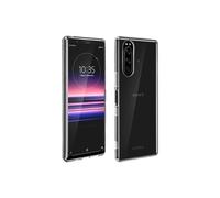 Coque Sony Xperia 5 Silicone Souple et Film Verre Trempé 9H transparent