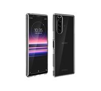 Coque pour Sony Xperia 5 Silicone Souple et Film Verre Trempé 9H transparent