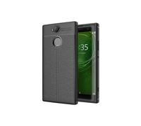 - Coque Sony Xperia XA2, XA2 Dual (2018) Etui Housse Silicone TPU Souple Anti-Choc Motif Cuir Anti-dérapante, Noir [Dimensions PRECISES Smartphone :