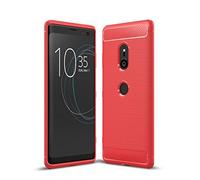 Coque Sony Xperia Xz3, Cruzerlite Absorption des Chocs en Fibre de Carbone étui Fin pour Sony Xperia Xz3 Rouge