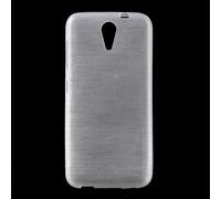 Coque Souple Effet Métallisé Blanc Pour Htc Desire 620