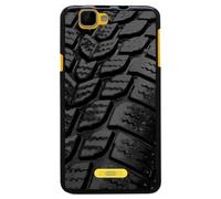 Coque Souple en gel noir pour Wiko Rainbow avec impression Motifs pneu