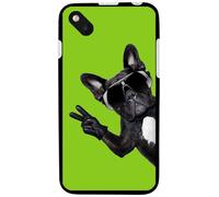 Coque Souple En Gel Pour Wiko Sunset 2 Avec Impression Motifs Chien À Lunettes