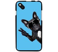 Coque Souple En Gel Pour Wiko Sunset 2 Avec Impression Motifs Chien À Lunettes