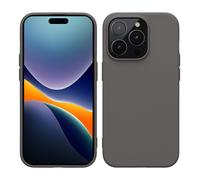 kwmobile Housse Compatible avec Apple iPhone 14 Pro Coque - Coque Fine en TPU caoutchouté - Stone Dust