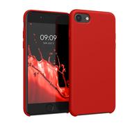 kwmobile Housse Compatible avec Apple iPhone SE (2022) / iPhone SE (2020) / iPhone 8 / iPhone 7 Coque - Housse de téléphone Protection Souple en TPU Silicone - Rouge