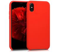 kwmobile Housse Compatible avec Apple iPhone X Coque - Housse de téléphone Protection Souple en TPU Silicone - Rouge