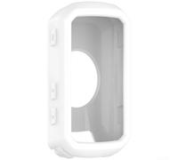 Coque souple en silicone pour Garmin Edge 850 avec protection et ajustement personnalisé pour une utilisation facile de l'appareil (blanc)