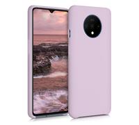 kwmobile Housse Compatible avec OnePlus 7T Coque - Housse de téléphone Protection Souple en TPU Silicone - Mauve Pastel